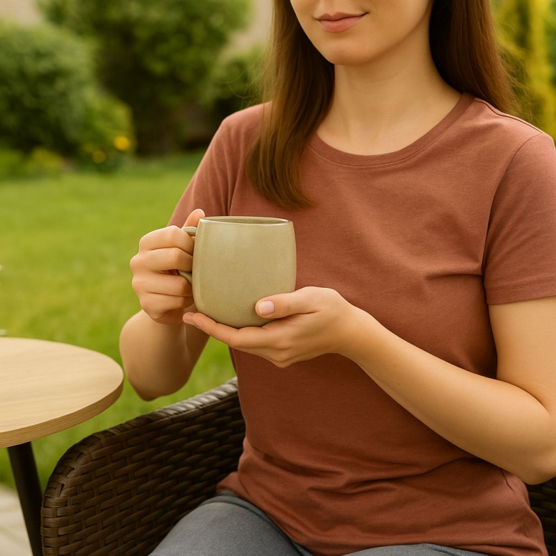 ⁦مج بورسلان سعة 300 مل لون فستقي⁩ - الصورة ⁦1⁩