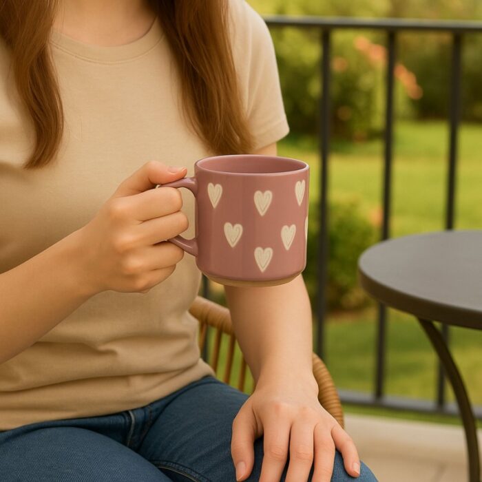 103382674_68335a1a9763f مج بورسلان سعة 300 مل لون بنفسجي - الصورة 1