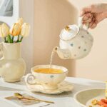 طقم ابريق يورسلان مع مج وملعقة