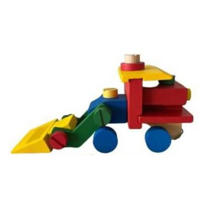 لعبة الجرافة الخشبية