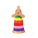 لعبة أحجية خشبية برج هانوي لتنشيط العقل - 6 حلقات