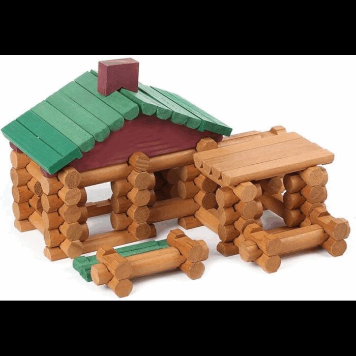 103382696_68335a2e4e41b لعبة بناء منزل للأطفال 100 قطعة خشبية - الصورة 1