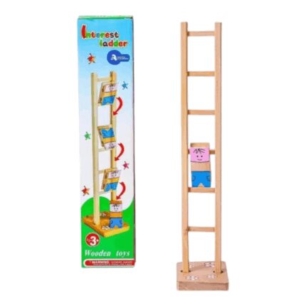 لعبة السلم الخشبي للأطفال