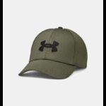 Under Armour Men's Blitzing Cap - طاقية وقبعة أندر آرمر بليتزينج للرجال لون زيتي