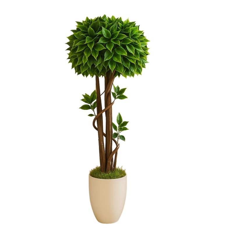 103382729_68335b129c15e شجرة زينة صناعية تويست أخضر 120 سم - الصورة 1