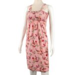 ⁦فستان صيفي قصير للنساء مورد لون زهري One Size⁩ - الصورة ⁦4⁩