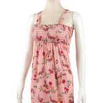 ⁦فستان صيفي قصير للنساء مورد لون زهري One Size⁩ - الصورة ⁦5⁩