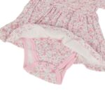 ⁦فستان مورد للأطفال لون زهري⁩ - الصورة ⁦2⁩