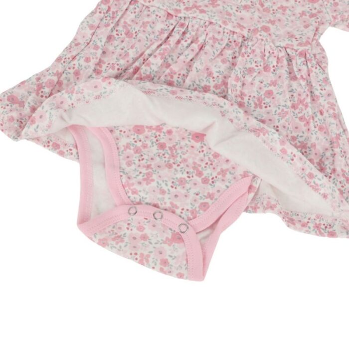 ⁦فستان مورد للأطفال لون زهري⁩ - الصورة ⁦2⁩