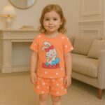 طقم قطعتين لون برتقالي