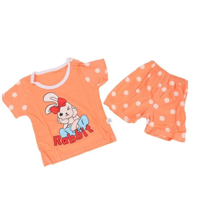 ⁦طقم قطعتين لون برتقالي⁩ - الصورة ⁦3⁩