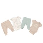 ⁦طقمين للأطفال 4 قطع لون بيج⁩ - الصورة ⁦3⁩