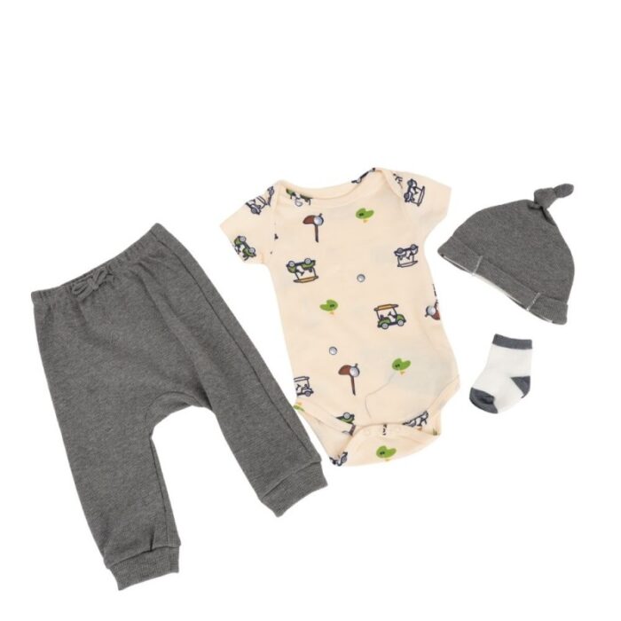 103382794_68335b9e302ab طقم للأطفال 4 قطع لون بيج و سكني - الصورة 1