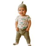 ⁦طقم للأطفال 4 قطع لون أخضر⁩ - الصورة ⁦2⁩