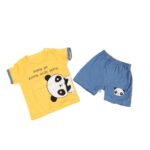 ⁦طقم قطعتين لون أصفر وأزرق⁩ - الصورة ⁦6⁩