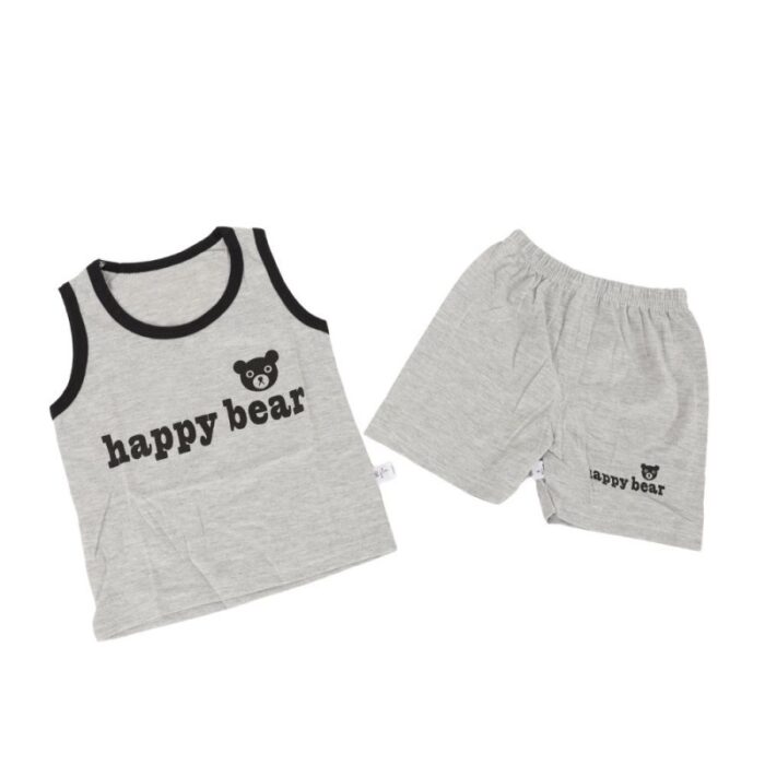 ⁦طقم قطعتين للأطفال لون سكني⁩ - الصورة ⁦2⁩