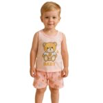 ⁦طقم قطعتين للأطفال لون زهري فاتح⁩ - الصورة ⁦2⁩