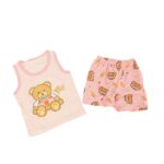 ⁦طقم قطعتين للأطفال لون زهري فاتح⁩ - الصورة ⁦3⁩