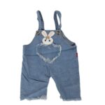 ⁦طقم قطعتين أفرهول للأطفال لون أزرق و زهري فاتح⁩ - الصورة ⁦2⁩