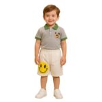 ⁦طقم قطعتين للأطفال لون سكني⁩ - الصورة ⁦4⁩