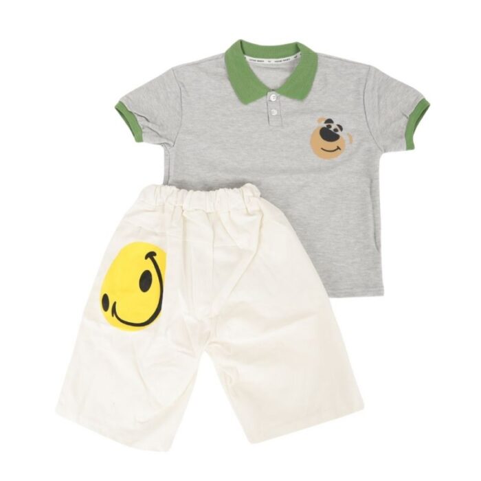 ⁦طقم قطعتين للأطفال لون سكني⁩ - الصورة ⁦5⁩