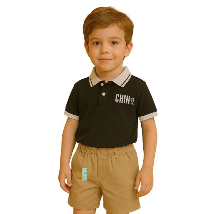 ⁦طقم قطعتين للأطفال لون أسود⁩ - الصورة ⁦4⁩