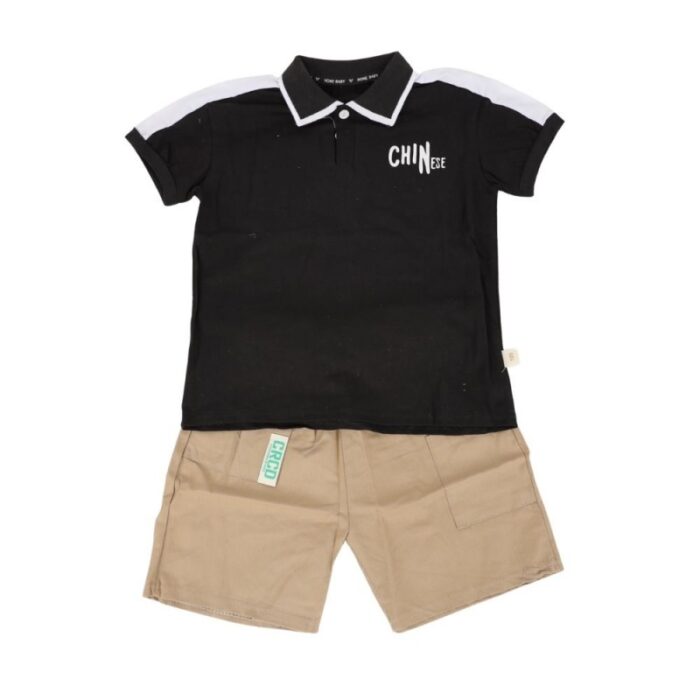 ⁦طقم قطعتين للأطفال لون أسود⁩ - الصورة ⁦5⁩