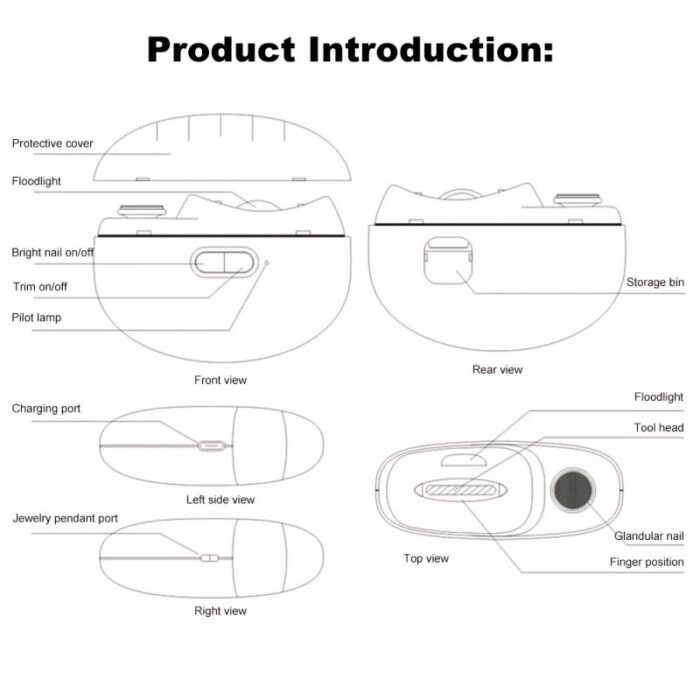 ⁦مقص أظافر كهربائي 2 في 1 مع مبرد لون زهري⁩ - الصورة ⁦4⁩