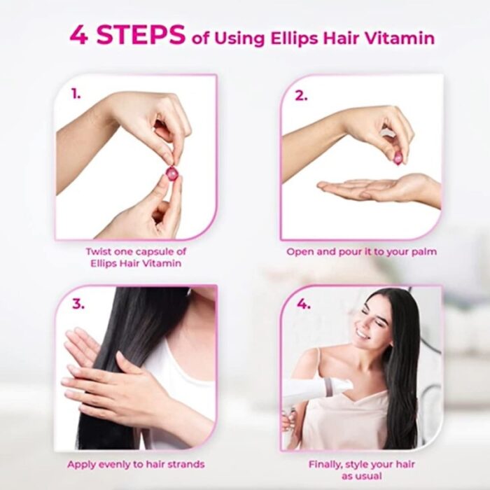 ⁦كبسولة إليبس لإصلاح الشعر التالف  Ellips (12 كبسولة )⁩ - الصورة ⁦3⁩