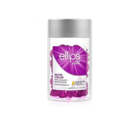 Ellips علبة فيتامين إليبس للشعر مع حماية من الحرارة تغذية للّون مع عناية ثلاثية