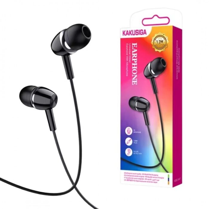 ⁦سماعة سلك جلد مدخل اوكس طول 1.2 متر ماركة kakusiga ksc-847⁩ - الصورة ⁦2⁩