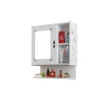 ⁦خزانة خشبية مع مرآة 55*16.5*44 سم⁩ - الصورة ⁦2⁩