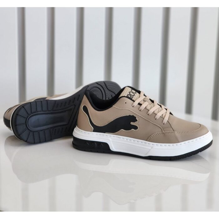 ⁦حذاء رياضي للرجال لون بيج⁩ - الصورة ⁦2⁩