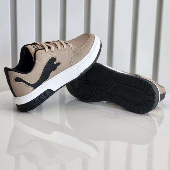 ⁦حذاء رياضي للرجال لون بيج⁩ - الصورة ⁦3⁩
