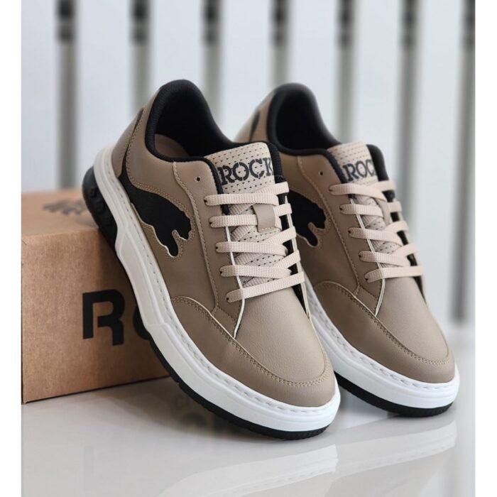 ⁦حذاء رياضي للرجال لون بيج⁩ - الصورة ⁦5⁩