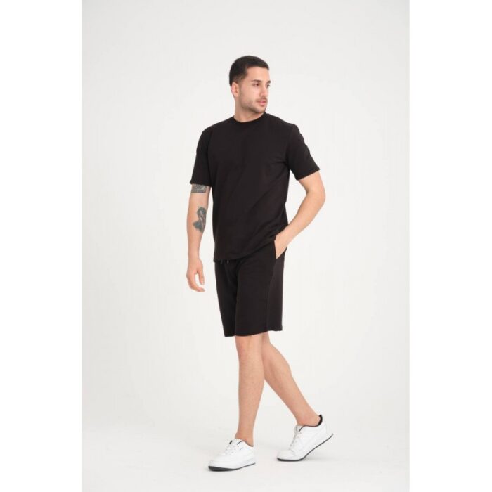 103383067_68335dc03f188 طقم قطن عالي الجودة مكون من تيشريت قطني سلم فيت وشورت قطني صناعة تركية - الصورة 1