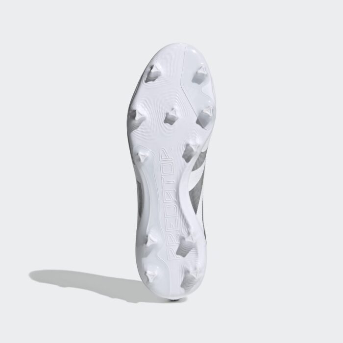 ⁦adidas Unisex' Predator League Firm/Multi-Ground Cleats- White⁩ - الصورة ⁦3⁩