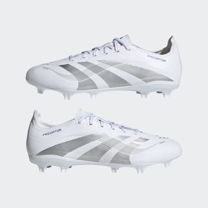⁦adidas Unisex' Predator League Firm/Multi-Ground Cleats- White⁩ - الصورة ⁦9⁩