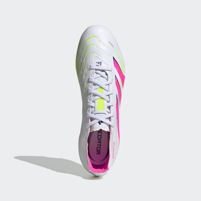 ⁦adidas Unisex' Predator League Firm/Multi-Ground Cleats- White⁩ - الصورة ⁦2⁩