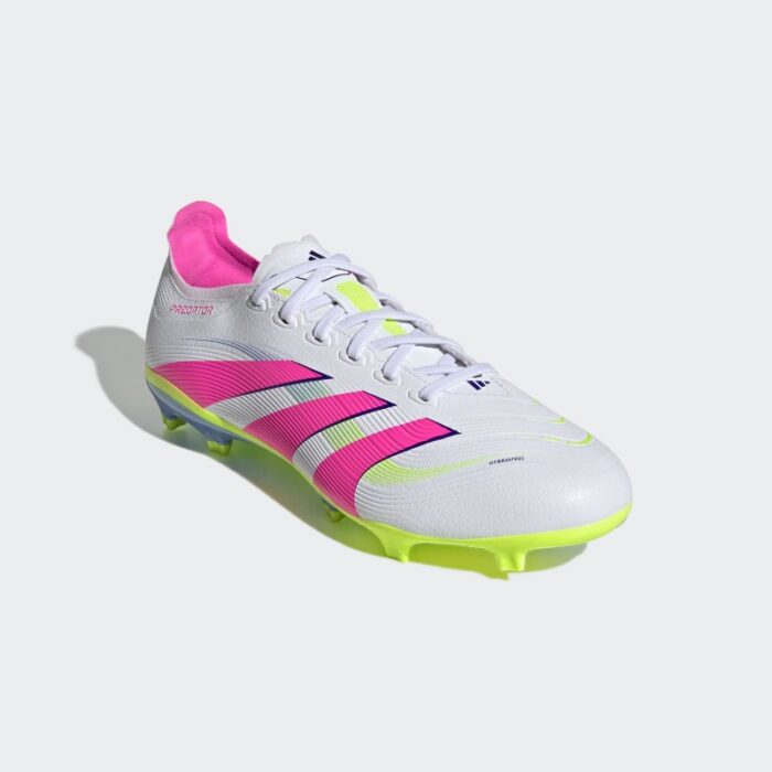 ⁦adidas Unisex' Predator League Firm/Multi-Ground Cleats- White⁩ - الصورة ⁦5⁩