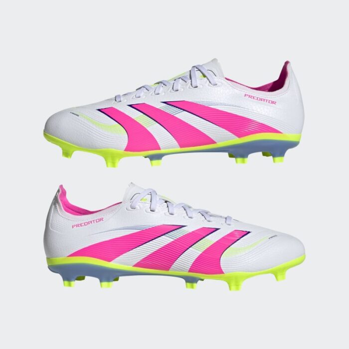 ⁦adidas Unisex' Predator League Firm/Multi-Ground Cleats- White⁩ - الصورة ⁦9⁩