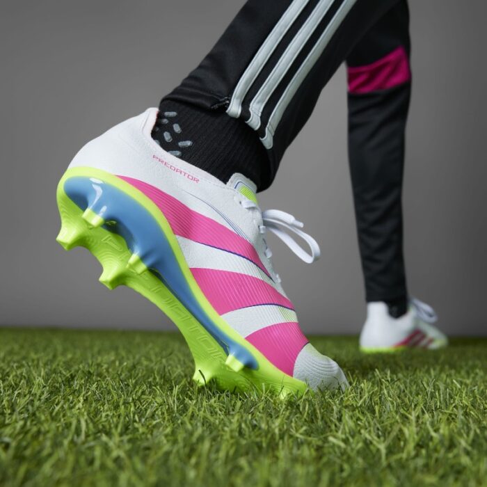 ⁦adidas Unisex' Predator League Firm/Multi-Ground Cleats- White⁩ - الصورة ⁦31⁩