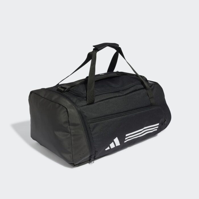⁦adidas Essentials 3-Stripes Duffel Bag Medium - Black⁩ - الصورة ⁦3⁩