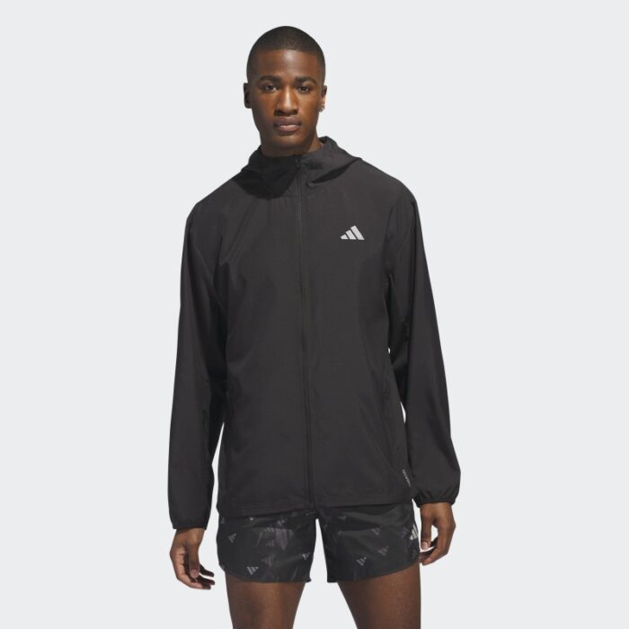 ⁦adidas Men's Run It Jacket - Black⁩ - الصورة ⁦3⁩