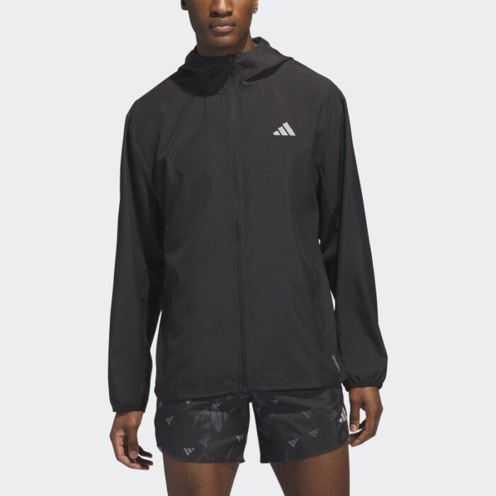 ⁦adidas Men's Run It Jacket - Black⁩ - الصورة ⁦4⁩