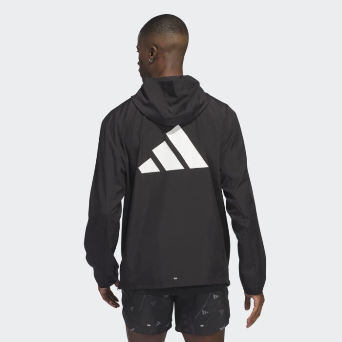 ⁦adidas Men's Run It Jacket - Black⁩ - الصورة ⁦5⁩