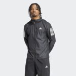 ⁦adidas Men's Running Own the Run Jacket - Black⁩ - الصورة ⁦3⁩