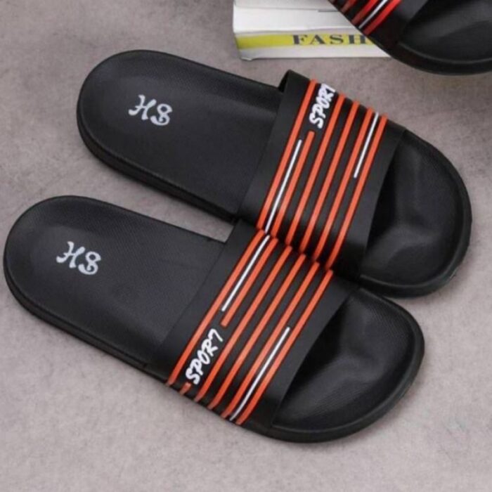 103383107_68335e8e4c6bb شبشب رجالي لون برتقالي وأسود - الصورة 1