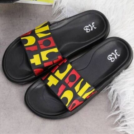 شبشب رجالي لون أسود وأحمر