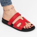 بابوج ستاتي مفتوح لون أحمر